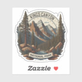 Sequoia und Kings Canyon Nationalparks california Aufkleber (Blatt)