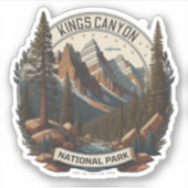 Sequoia und Kings Canyon Nationalparks california Aufkleber (Vorderseite)