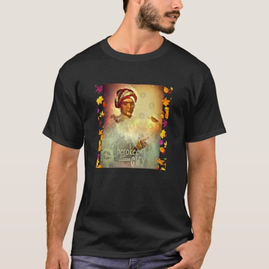 Sequoya Native American T-Shirt (Vorderseite)
