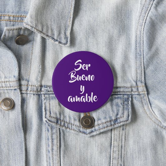 ser bueno y amable button (Beispiel)