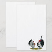 Serama Bantams Briefpapier (Vorne/Hinten)