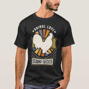 Serama-Huhn Vintage Klassiker Retro Tier T-Shirt