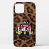 Serape Cactus Leopard Print Western Cowgirl Boho Case-Mate iPhone Hülle (Rückseite)
