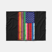 Serape Cinco De Mayo Par Fleecedecke (Vorderseite (Horizontal))
