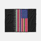 Serape Cinco De Mayo Par Fleecedecke (Vorderseite (Horizontal))
