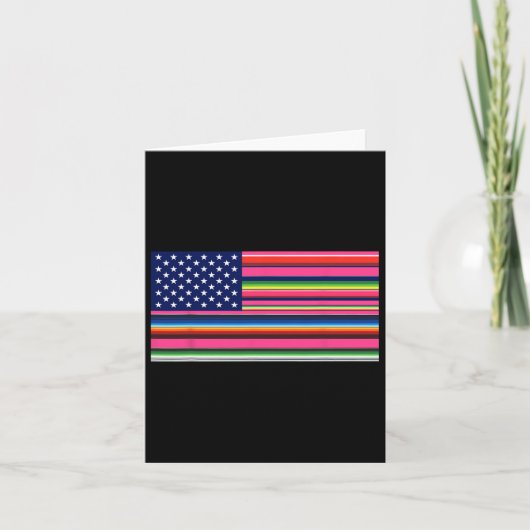Serape Cinco De Mayo Par Karte (Vorderseite)
