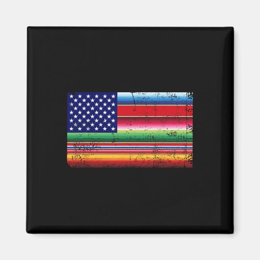 Serape Cinco De Mayo Par Magnet (Vorne)
