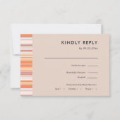 Serape Fall Saison | RSVP für Hochzeiten + Wahl de Karte (Vorderseite)