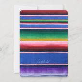 Serape-Fest-Einladung Einladung (Rückseite)