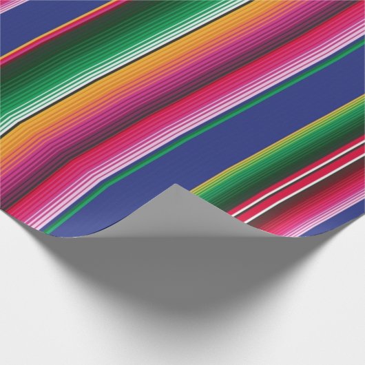 Serape Fiesta Wrapping Paper Geschenkpapier (Ecke)