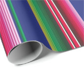 Serape Fiesta Wrapping Paper Geschenkpapier (Rolleneckpunkt)