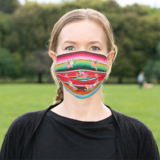 Serape mit Blume-Gesichtsmaske Mund-Nasen-Maske Aus Stoff