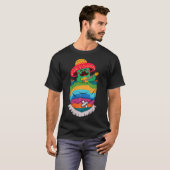 Serape Pocket Pinata Meican Kaktus Gitarre Fiesta T-Shirt (Vorne ganz)