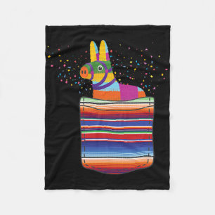 Serape Pocket Pinata Mexican Fiesta (nicht wirklic Fleecedecke