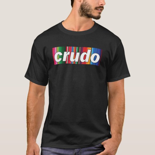 Serape Poncho Pattern Crudo T-Shirt (Vorderseite)