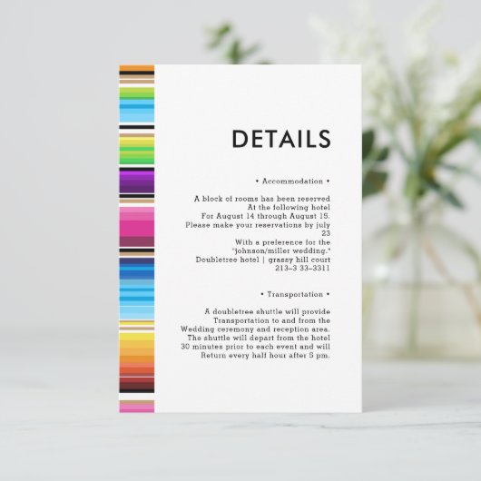 Serape Spring | Begleitkarte (Stehend Vorderseite)