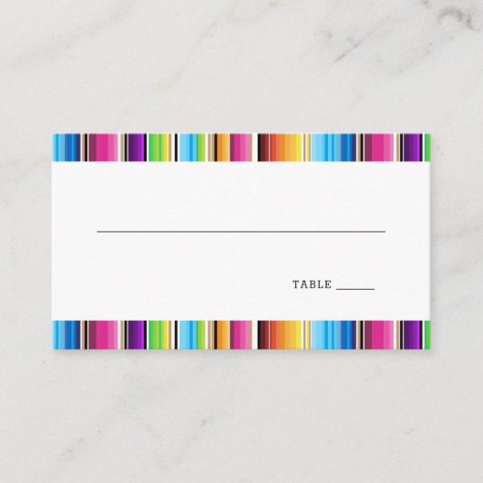 Serape Spring Platzkarte (Vorderseite)