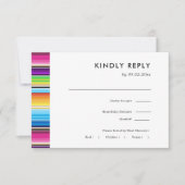 Serape Spring | RSVP für Hochzeiten + Wahl der Mah (Vorderseite)