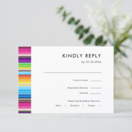 Serape Spring | RSVP für Hochzeiten + Wahl der Mah Karte
