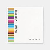 Serape Spring Stripes | Hochzeitsveranstaltung Nap Serviette (Vorderseite)