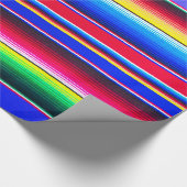 Serape Streifen-Druck Lavendel Geschenkpapier (Ecke)