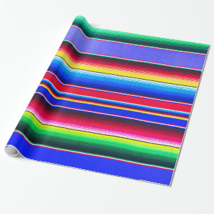 Serape Streifen-Druck Lavendel Geschenkpapier