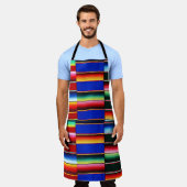 Serape Streifen Schürze (Getragen)