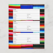 Serape stripes Adressseite (Rückseite)