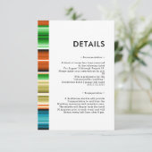 Serape Summer | Details Begleitkarte (Stehend Vorderseite)