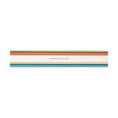 Serape Summer | Laterale Streifen Hochzeiten Einladungsbanderole (Flach)