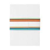 Serape Summer | Laterale Streifen Hochzeiten Einladungsbanderole (Rückseitenbeispiel)