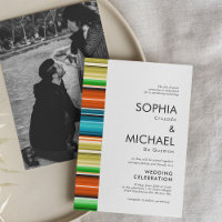 Serape Summer Minimal Wedding Einladung