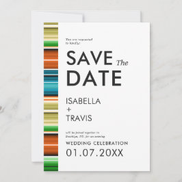 Serape Summer Stripes | Foto Save the Date Einladung