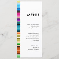 Serape Summer Stripes | Hochzeitsmenü