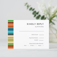 Serape Summer Stripes | RSVP für Hochzeiten + Wahl