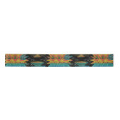 Serape Tribal Südwest Red Pattern Satinband (Vorderseite)