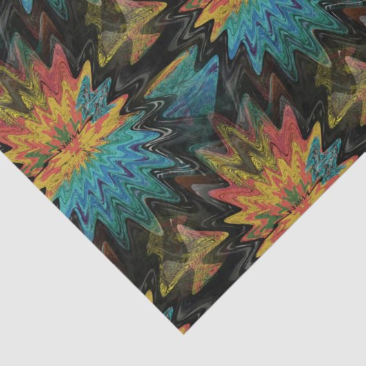 Serape Tribal Südwest Red Pattern Seidenpapier (Ausschnitt)