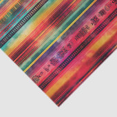 Serape Watercolor Fiesta Mexican Blanket Seidenpapier (Ausschnitt)