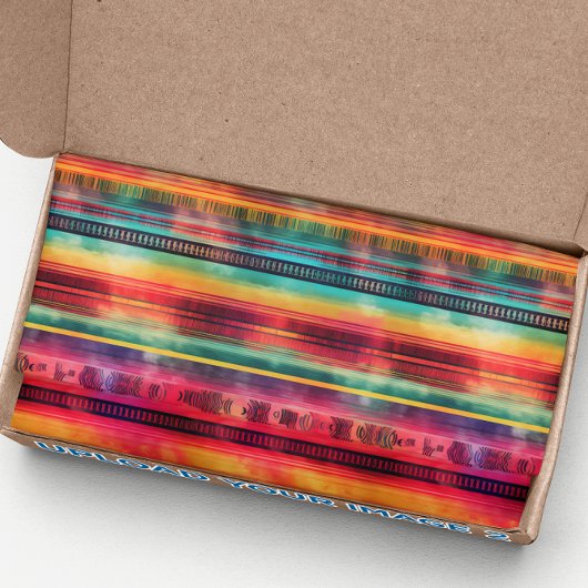 Serape Watercolor Fiesta Mexican Blanket Seidenpapier