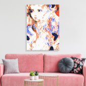 Seraph Angel Mythischer Kreaturentink-Stift Zeichn Leinwanddruck (Insitu (Wohnzimmer))