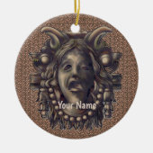 Seraph Gargoyle  Keramik Ornament (Vorne)