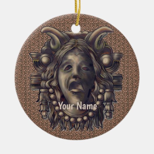 Seraph Gargoyle Keramik Ornament (Vorne)