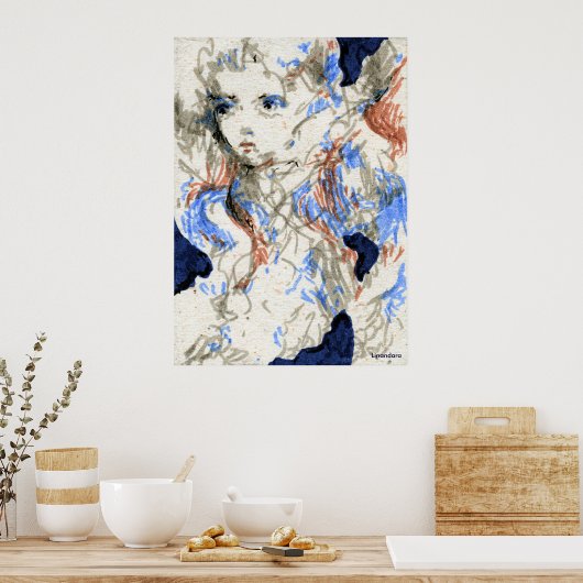 Seraph Ink Pen Zeichnend Poster (Küche)