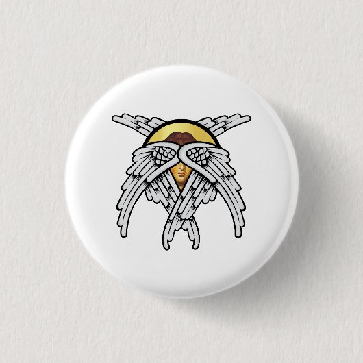 Seraphim Angel Silver Button (Vorderseite)