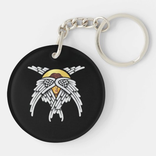 Seraphim Angel Silver Schlüsselanhänger (Rückseite)