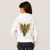 „Seraphim – Flammen des Lichts, Wächter der Seele“ Hoodie (Schwarz voll)