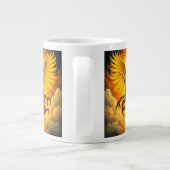 „Seraphim – Flammen des Lichts, Wächter der Seele“ Jumbo-Tasse (Rückseite)