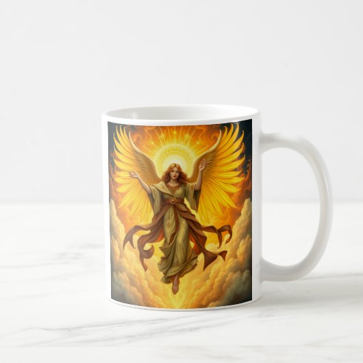 „Seraphim – Flammen des Lichts, Wächter der Seele“ Kaffeetasse (Rechts)