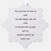 „Seraphim – Flammen des Lichts, Wächter der Seele“ Ornament Karte (Rückseite)