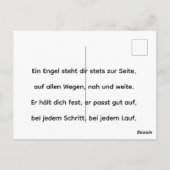 „Seraphim – Flammen des Lichts, Wächter der Seele“ Postkarte (Rückseite)